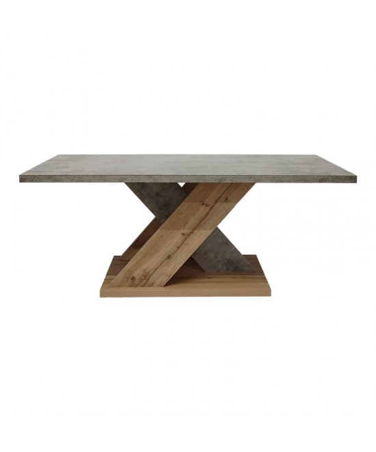 Τραπέζι σαλονιού Solange pakoworld σε γκρι-sonoma απόχρωση 110x55x47.5εκ