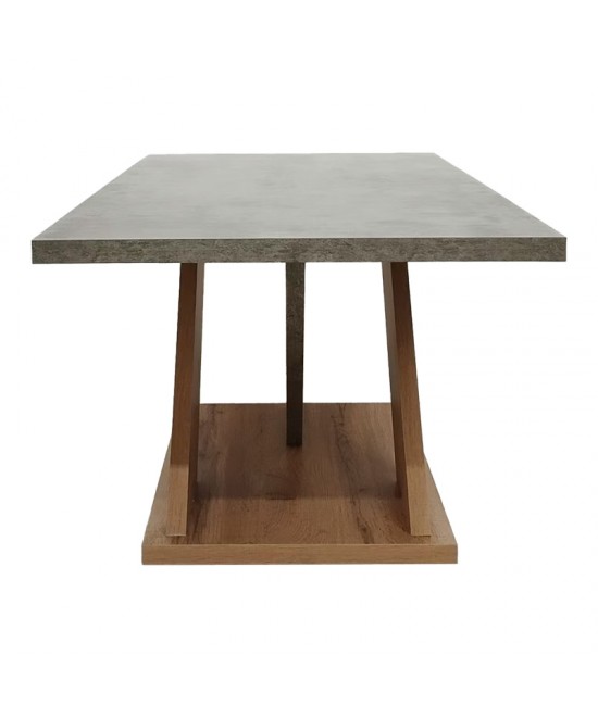 Τραπέζι σαλονιού Solange pakoworld σε γκρι-sonoma απόχρωση 110x55x47.5εκ