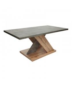 Τραπέζι σαλονιού Solange pakoworld σε γκρι-sonoma απόχρωση 110x55x47.5εκ