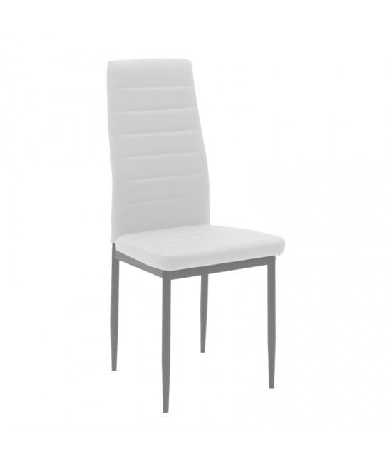 Τραπεζαρία Cuba-Parker pakoworld σετ 5τεμ sonoma-λευκό 120x80x75εκ