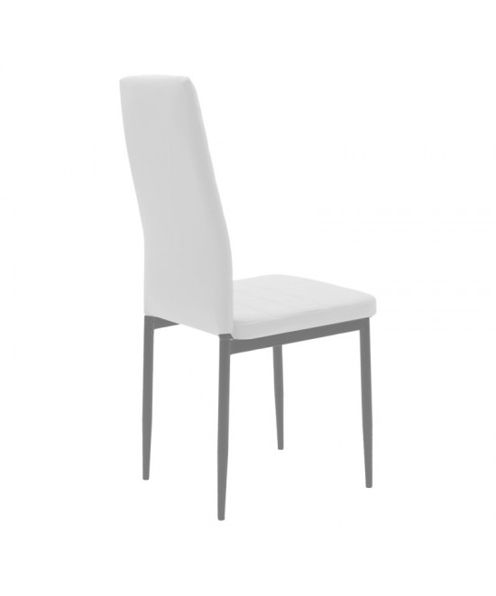 Τραπεζαρία Cuba-Parker pakoworld σετ 5τεμ sonoma-λευκό 120x80x75εκ
