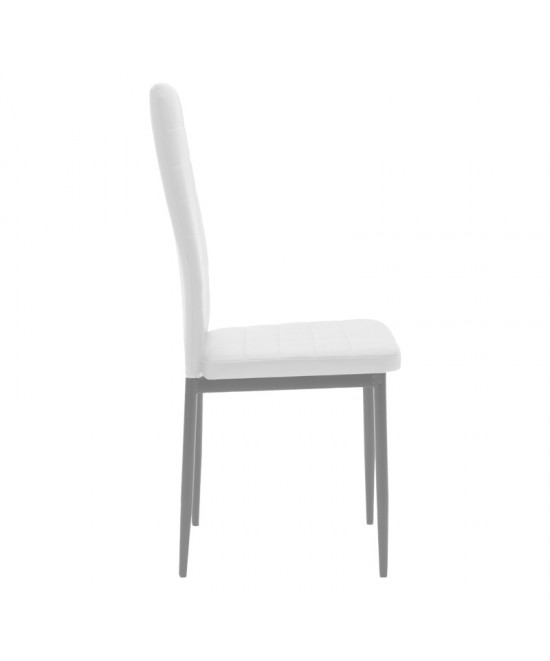 Τραπεζαρία Cuba-Parker pakoworld σετ 5τεμ sonoma-λευκό 120x80x75εκ