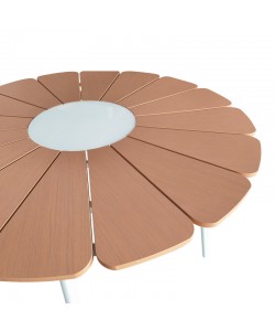 Τραπεζαρία Pinap-Dashiell σετ 5τεμ pakoworld λευκό αλουμίνιο και plywood σε φυσική απόχρωση Φ110x74εκ Τραπεζαρία Pinap-Dashiell σετ 5τεμ pakoworld λευκό αλουμίνιο και plywood σε φυσική απόχρωση Φ110x74εκ