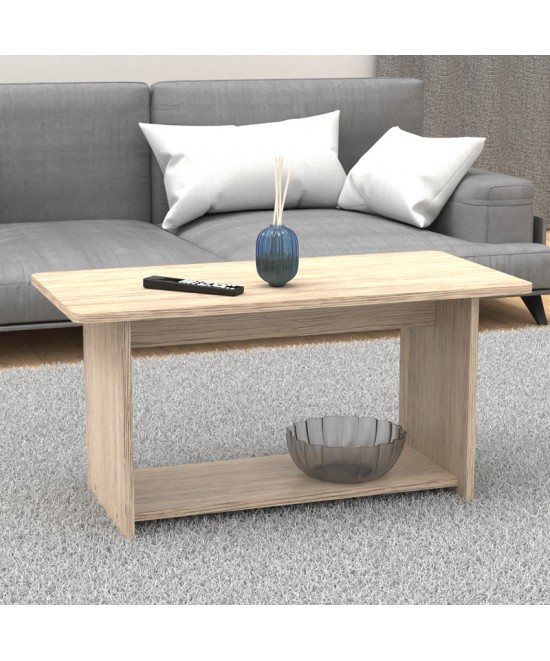 Τραπέζι Kumba pakoworld σε oak απόχρωση 80x40x42εκ Τραπέζι Kumba pakoworld σε oak απόχρωση 80x40x42εκ