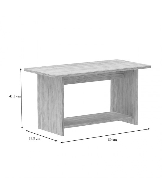 Τραπέζι Kumba pakoworld σε oak απόχρωση 80x40x42εκ Τραπέζι Kumba pakoworld σε oak απόχρωση 80x40x42εκ