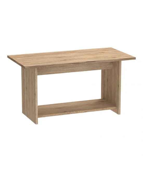 Τραπέζι Kumba pakoworld σε oak απόχρωση 80x40x42εκ Τραπέζι Kumba pakoworld σε oak απόχρωση 80x40x42εκ