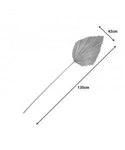 Διακοσμητικό φύλλο Walsy Inart palm leaf σε φυσική απόχρωση Υ135 εκ