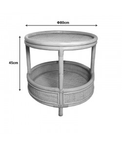 Βοηθητικό τραπέζι Moody pakoworld pe rattan σε φυσική απόχρωση Φ55x51εκ Βοηθητικό τραπέζι Moody pakoworld pe rattan σε φυσική απόχρωση Φ55x51εκ