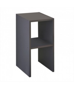 Κομοδίνο Deseo pakoworld σε ανθρακί απόχρωση  30x30x60εκ