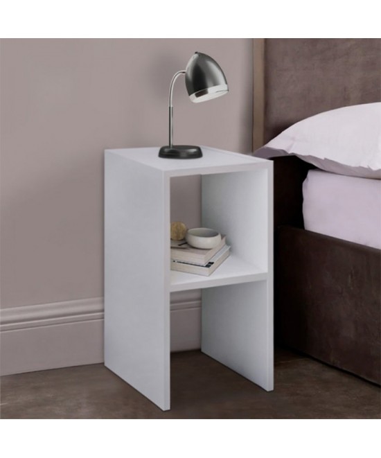 Κομοδίνο Deseo pakoworld σε λευκή απόχρωση 30x30x60εκ Κομοδίνο Deseo pakoworld σε λευκή απόχρωση 30x30x60εκ