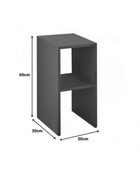 Κομοδίνο Deseo pakoworld σε λευκή απόχρωση 30x30x60εκ Κομοδίνο Deseo pakoworld σε λευκή απόχρωση 30x30x60εκ