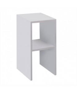 Κομοδίνο Deseo pakoworld σε λευκή απόχρωση  30x30x60εκ