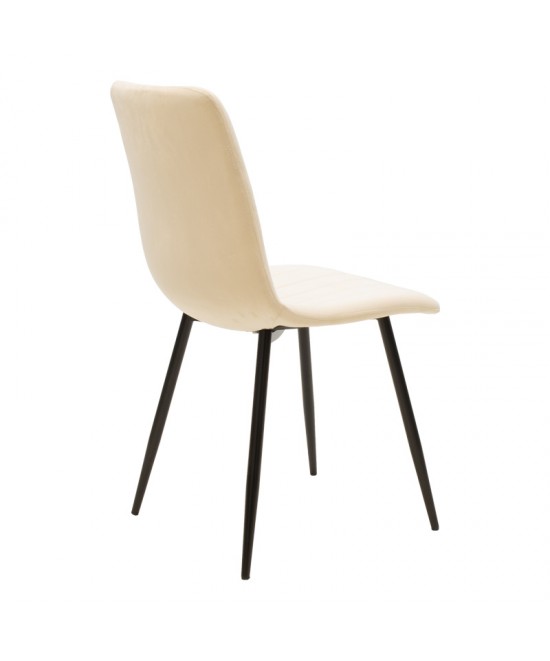 Τραπεζαρία Natali-Noor pakoworld σετ 5τεμ MDF λευκό-μπεζ-πόδια φυσικό 120x80x76εκ Τραπεζαρία Natali-Noor pakoworld σετ 5τεμ MDF λευκό-μπεζ-πόδια φυσικό 120x80x76εκ