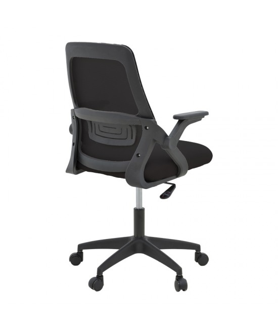 Καρέκλα γραφείου Reji pakoworld mesh ύφασμα μαύρο 58x60x89-99εκ Καρέκλα γραφείου Reji pakoworld mesh ύφασμα μαύρο 58x60x89-99εκ