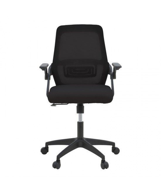 Καρέκλα γραφείου Reji pakoworld mesh ύφασμα μαύρο 58x60x89-99εκ Καρέκλα γραφείου Reji pakoworld mesh ύφασμα μαύρο 58x60x89-99εκ