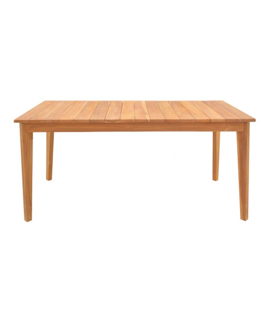 Τραπέζι Ory pakoworld teak ξύλο σε φυσική απόχρωση 160x80x75εκ