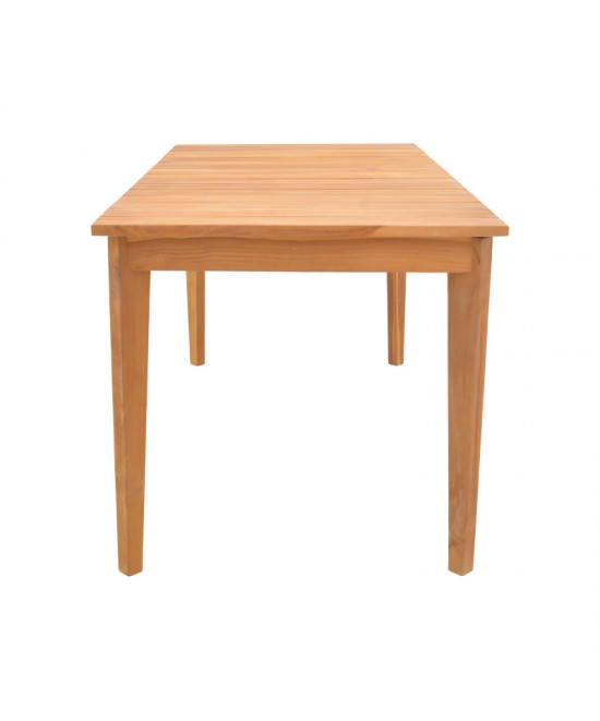 Τραπέζι Ory pakoworld teak ξύλο σε φυσική απόχρωση 160x80x75εκ