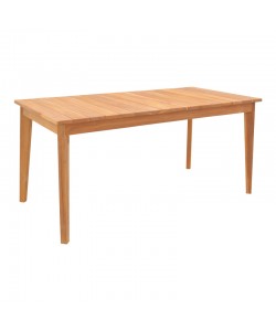 Τραπέζι Ory pakoworld teak ξύλο σε φυσική απόχρωση 160x80x75εκ