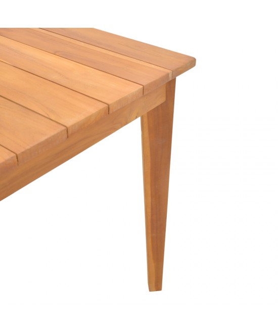 Τραπέζι Ory pakoworld teak ξύλο σε φυσική απόχρωση 160x80x75εκ