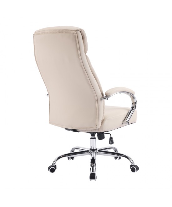 Καρέκλα γραφείου διευθυντή Venza pakoworld pu σε μπεζ απόχρωση 70x65x117-124εκ