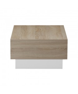 Τραπέζι σαλονιού Dekost pakoworld σε sonoma-λευκή απόχρωση 105x50x32εκ