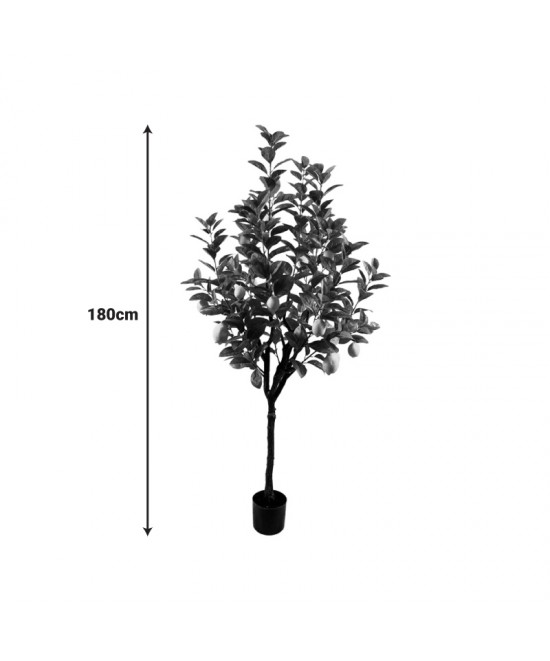 Διακοσμητικό φυτό Lemon tree σε γλάστρα Inart πράσινο pp Υ180εκ