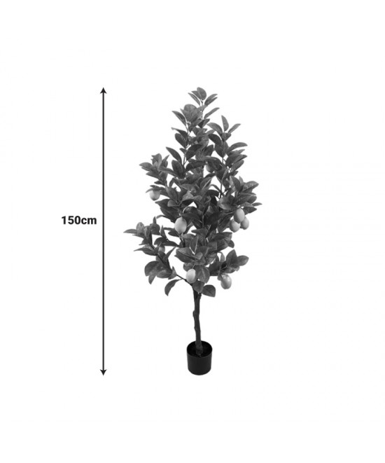 Διακοσμητικό φυτό Lemon tree σε γλάστρα Inart πράσινο pp Υ150εκ