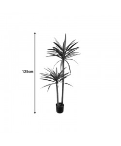 Διακοσμητικό φυτό Dracaena palm σε γλάστρα Inart πράσινο pp Υ125εκ