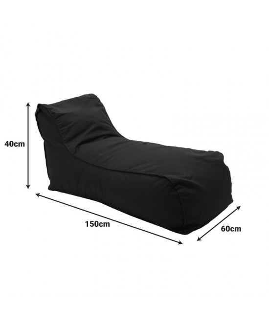 Πουφ ξαπλώστρα Lara pakoworld αδιάβροχο σε κίτρινη απόχρωση 60x150x40εκ