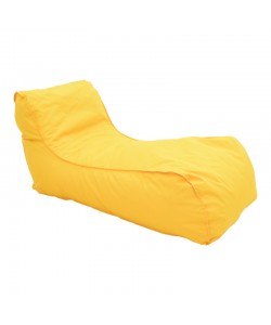 Πουφ ξαπλώστρα Lara pakoworld αδιάβροχο σε κίτρινη απόχρωση 60x150x40εκ