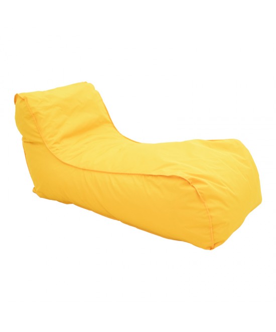 Πουφ ξαπλώστρα Lara pakoworld αδιάβροχο σε κίτρινη απόχρωση 60x150x40εκ
