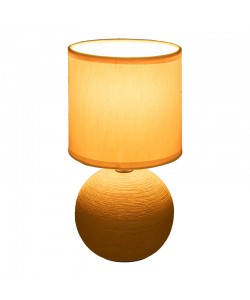 Επιτραπέζιο φωτιστικό PWL-1210 pakoworld Ε14 κεραμικό σε κίτρινη απόχρωση Φ13x25εκ