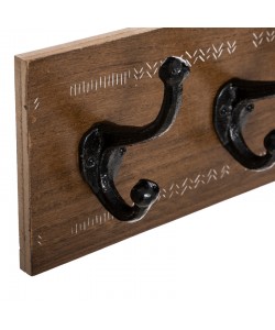 Κρεμάστρα Terty pakoworld mdf σε καρυδί απόχρωση 50x8.5x13εκ Κρεμάστρα Terty pakoworld mdf σε καρυδί απόχρωση 50x8.5x13εκ