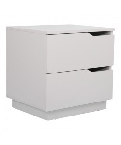 Κομοδίνο Verena I pakoworld σε λευκή απόχρωση 48x40x48εκ