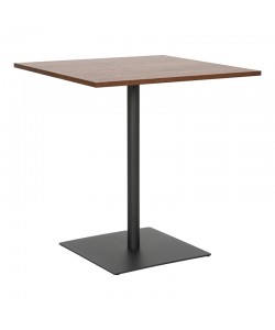 Τραπέζι Nerobian pakoworld mdf σε καρυδί απόχρωση 70x70x75εκ