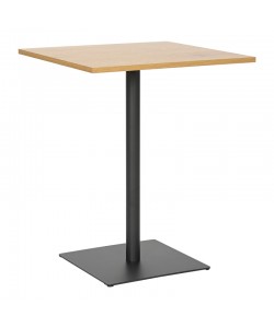 Τραπέζι Nerobian pakoworld mdf σε sonoma απόχρωση 60x60x75εκ