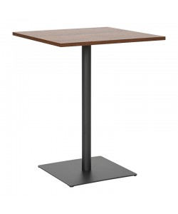 Τραπέζι Nerobian pakoworld mdf σε καρυδί απόχρωση 60x60x75εκ