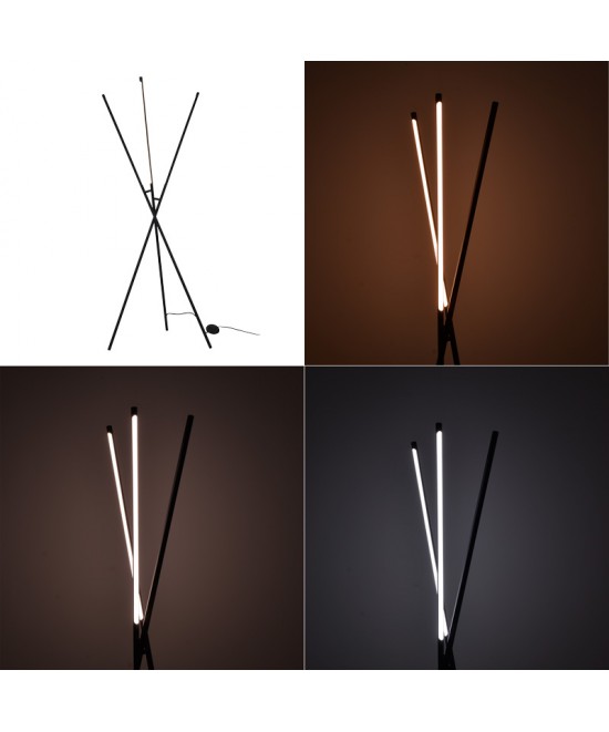 Φωτιστικό δαπέδου Loly pakoworld led μέταλλο σε μαύρη απόχρωση 40x40x145εκ