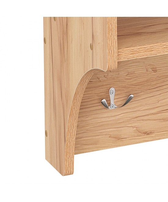 Κρεμάστρα Crosta pakoworld σε oak απόχρωση 80x28x40εκ