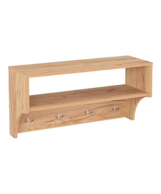 Κρεμάστρα Crosta pakoworld σε oak απόχρωση 80x28x40εκ