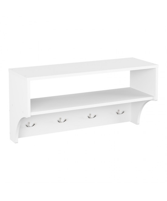 Κρεμάστρα Crosta pakoworld σε λευκή απόχρωση 80x28x40εκ