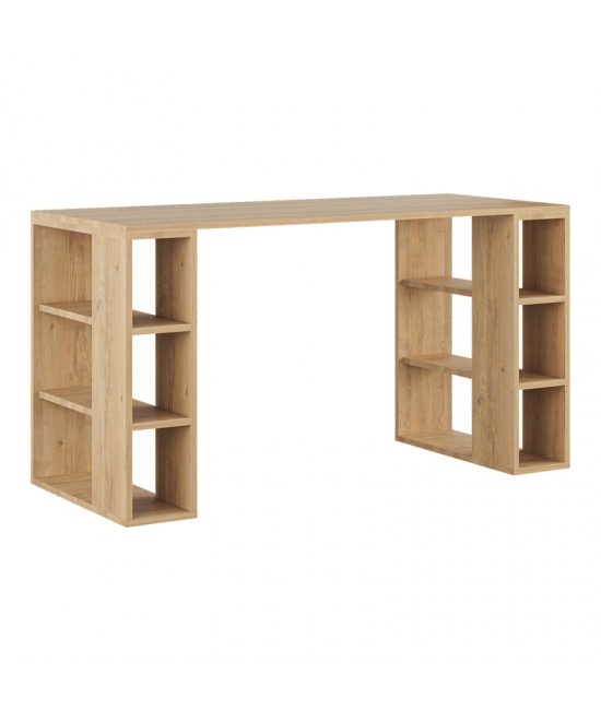 Γραφείο Colmar pakoworld σε oak απόχρωση 140x60x75εκ