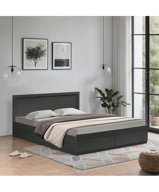 Κρεβάτι Olympus pakoworld με συρτάρι σε wenge απόχρωση 160x200εκ