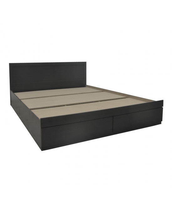 Κρεβάτι Olympus pakoworld με συρτάρι σε wenge απόχρωση 160x200εκ