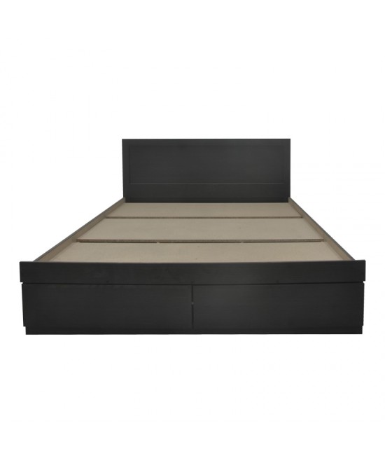 Κρεβάτι Olympus pakoworld με συρτάρι σε wenge απόχρωση 160x200εκ