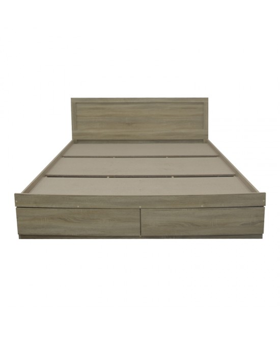 Κρεβάτι Olympus pakoworld με συρτάρι σε φυσική απόχρωση 160x200εκ