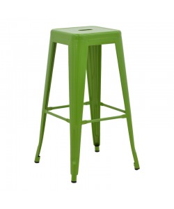 Σκαμπό μπαρ Utopia pakoworld μέταλλο σε πράσινη απόχρωση 42x42x76εκ