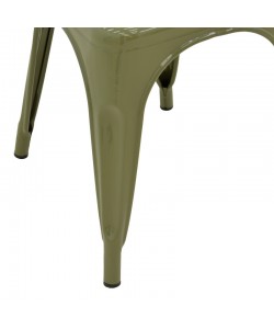 Καρέκλα Utopia pakoworld μέταλλο σε λαδί απόχρωση 44x44x85εκ Καρέκλα Utopia pakoworld μέταλλο σε λαδί απόχρωση 44x44x85εκ