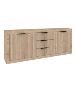 Μπουφές Doha pakoworld σε sonoma απόχρωση 210x45x80.5εκ