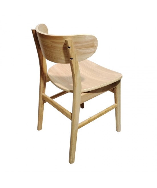Καρέκλα Lumnia pakoworld rubberwood σε φυσική απόχρωση 46x50x76εκ